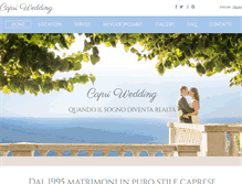 Tablet Screenshot of capriwedding.com